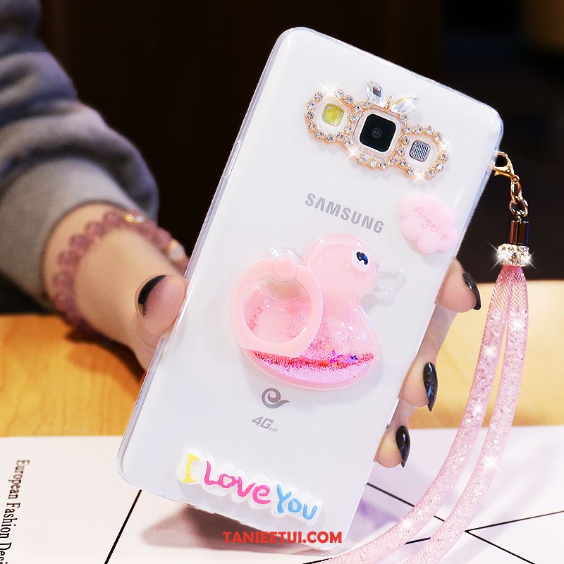 Etui Samsung Galaxy A8 Wiszące Ozdoby Piękny Anti-fall, Pokrowce Samsung Galaxy A8 Gwiazda Proszek Mały