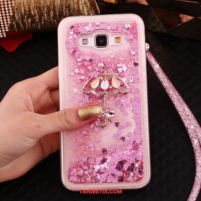 Etui Samsung Galaxy A8 Wspornik Purpurowy Ochraniacz, Futerał Samsung Galaxy A8 Kreatywne Gwiazda Wiszące Ozdoby