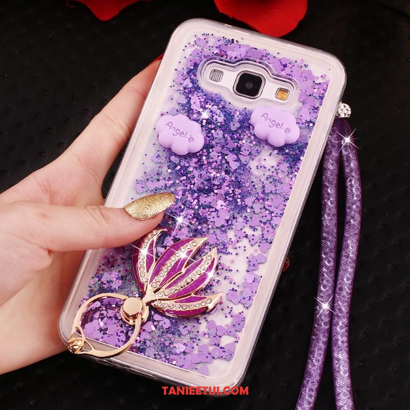 Etui Samsung Galaxy A8 Wspornik Purpurowy Ochraniacz, Futerał Samsung Galaxy A8 Kreatywne Gwiazda Wiszące Ozdoby