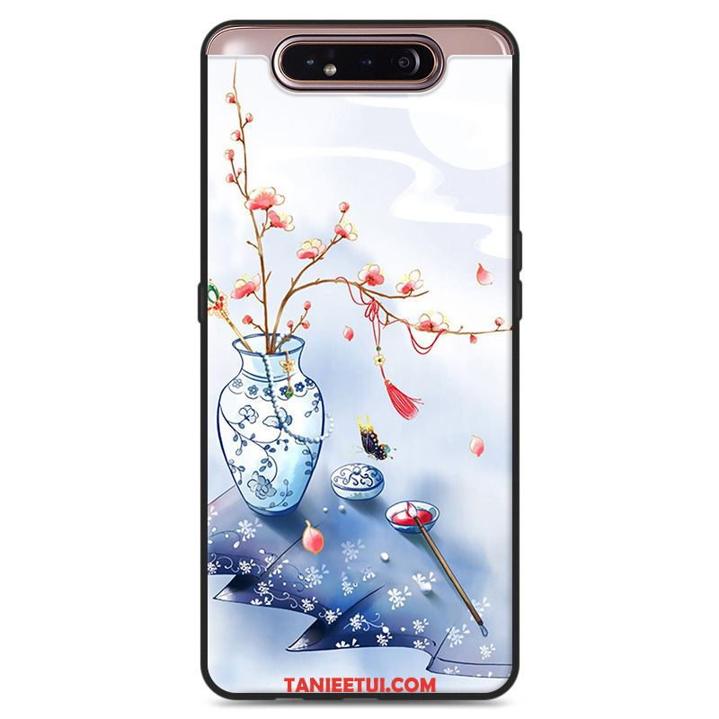 Etui Samsung Galaxy A80 Miękki Nowy Chiński Styl, Futerał Samsung Galaxy A80 Różowe Gwiazda Wiatr