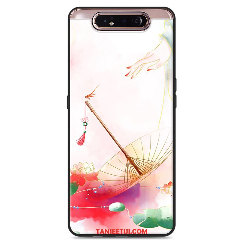 Etui Samsung Galaxy A80 Miękki Nowy Chiński Styl, Futerał Samsung Galaxy A80 Różowe Gwiazda Wiatr