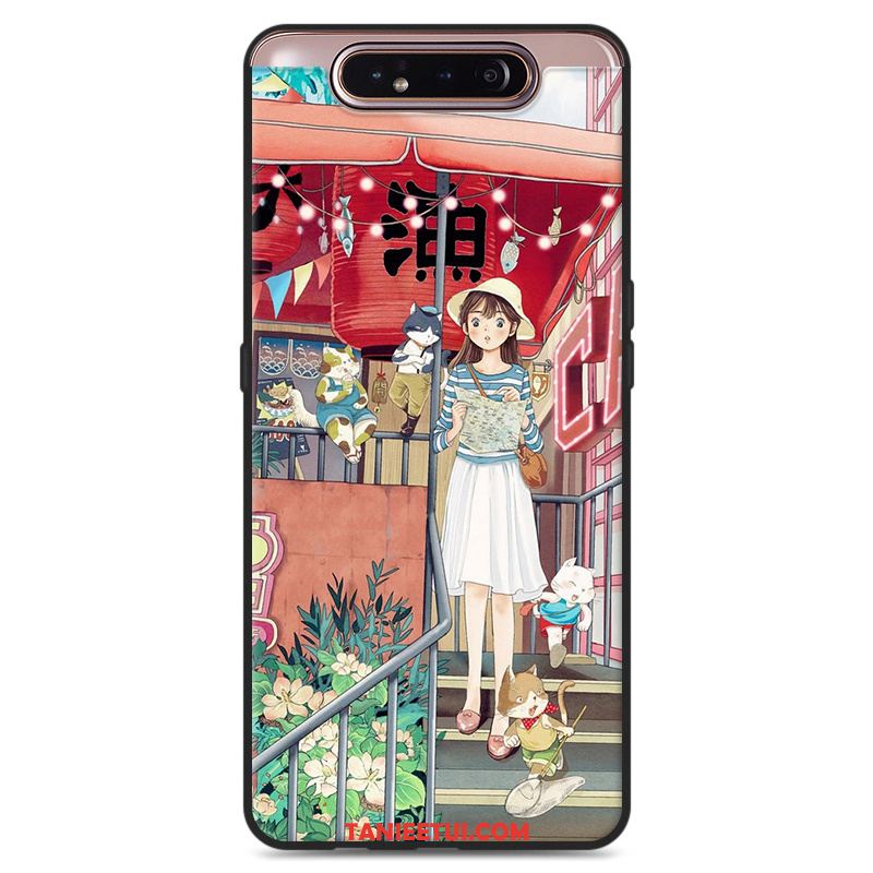 Etui Samsung Galaxy A80 Telefon Komórkowy Ochraniacz Sztuka, Obudowa Samsung Galaxy A80 Wiszące Ozdoby Niebieski Gwiazda