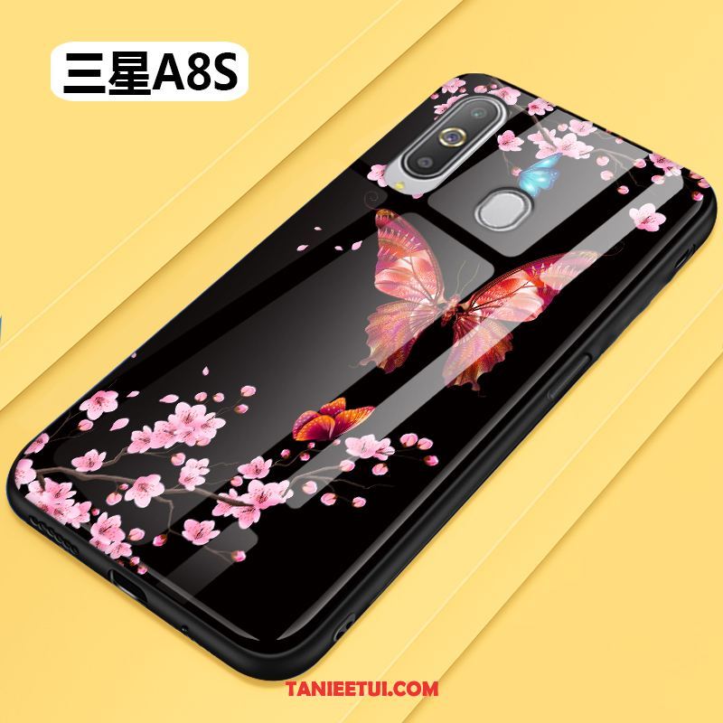 Etui Samsung Galaxy A8s All Inclusive Kwiaty Telefon Komórkowy, Obudowa Samsung Galaxy A8s Anti-fall Czarny Szkło