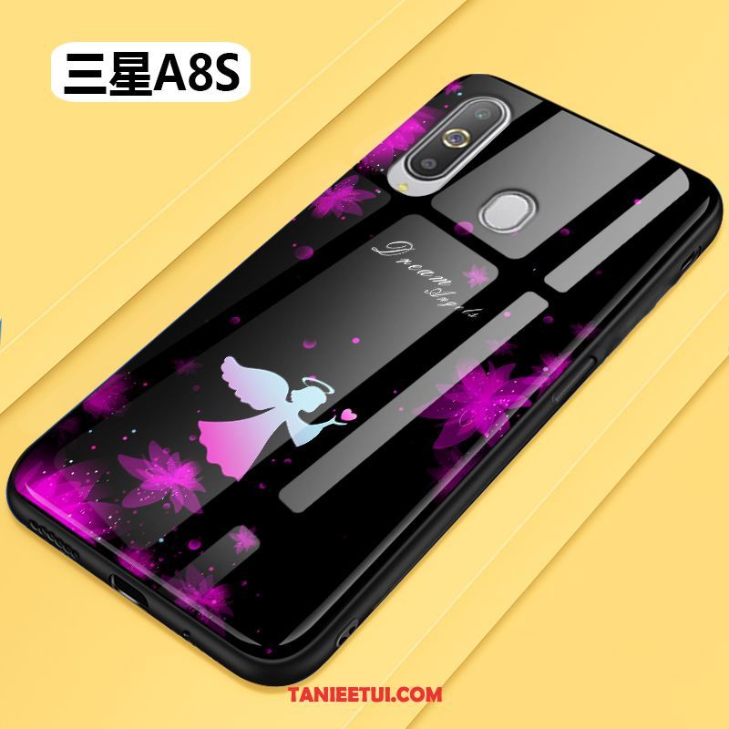 Etui Samsung Galaxy A8s All Inclusive Kwiaty Telefon Komórkowy, Obudowa Samsung Galaxy A8s Anti-fall Czarny Szkło