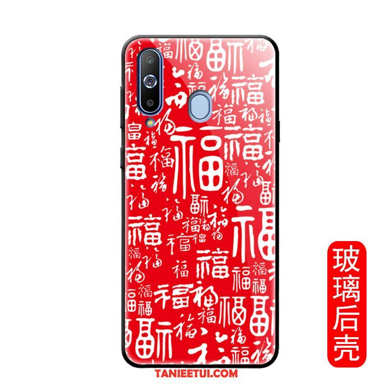 Etui Samsung Galaxy A8s Silikonowe Modna Marka Czerwony, Obudowa Samsung Galaxy A8s Ochraniacz Telefon Komórkowy Chiński Styl