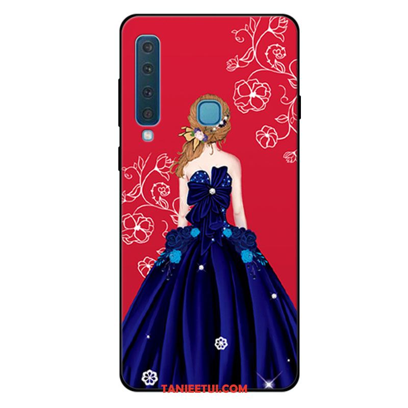 Etui Samsung Galaxy A9 2018 Czerwony Anti-fall All Inclusive, Futerał Samsung Galaxy A9 2018 Miękki Świeży Silikonowe