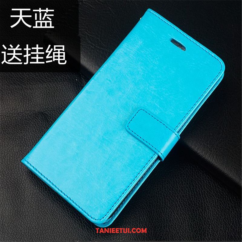 Etui Samsung Galaxy A9 2018 Skórzany Futerał Gwiazda Portfel, Pokrowce Samsung Galaxy A9 2018 Biznes Niebieski Miękki