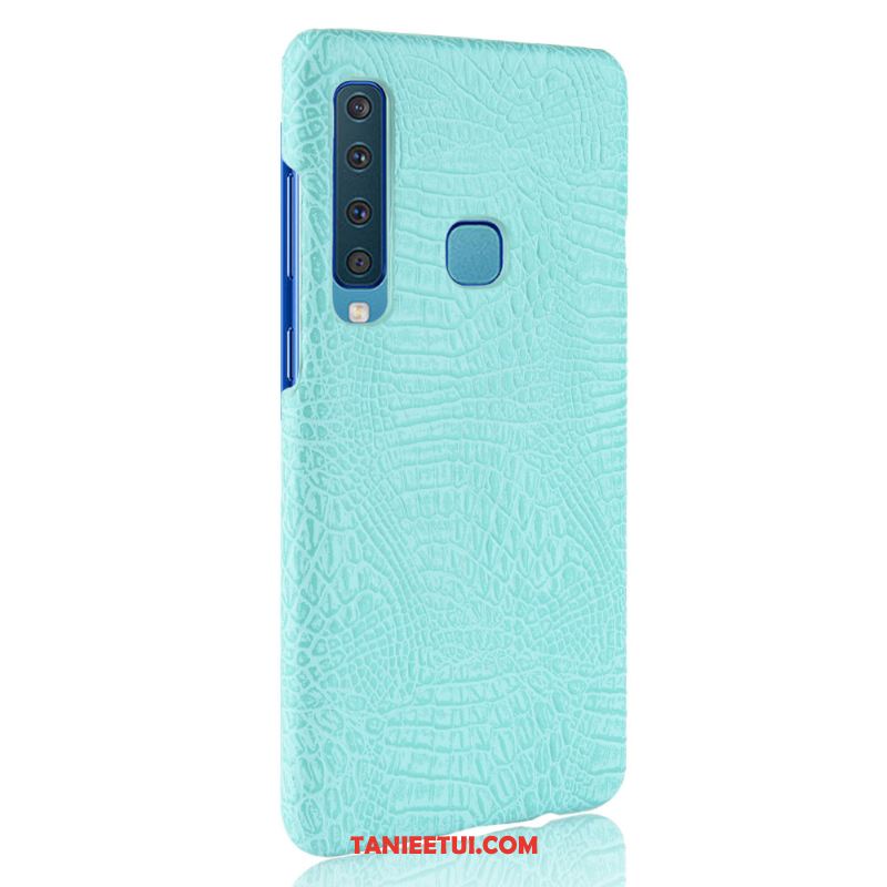 Etui Samsung Galaxy A9 2018 Wzór Krokodyla Gwiazda Vintage, Obudowa Samsung Galaxy A9 2018 Nubuku Torby Telefon Komórkowy Orange