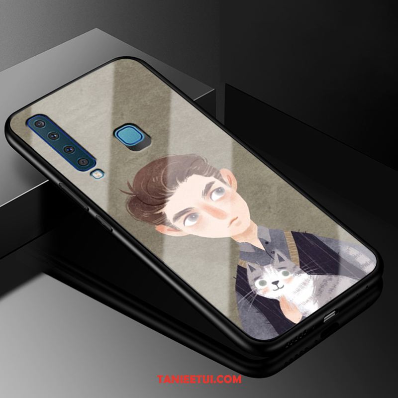 Etui Samsung Galaxy A9 2018 Zakochani Niebieski Tendencja, Obudowa Samsung Galaxy A9 2018 Miękki Ochraniacz All Inclusive