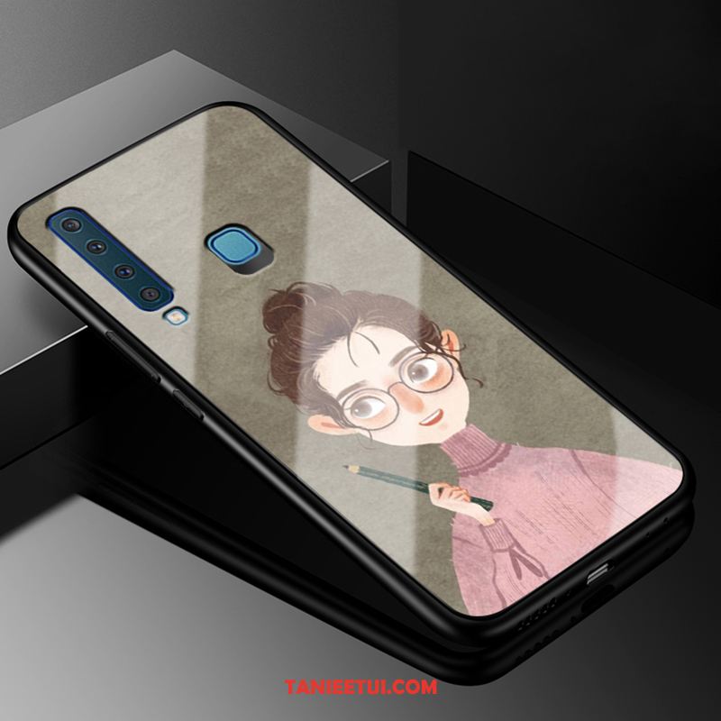 Etui Samsung Galaxy A9 2018 Zakochani Niebieski Tendencja, Obudowa Samsung Galaxy A9 2018 Miękki Ochraniacz All Inclusive