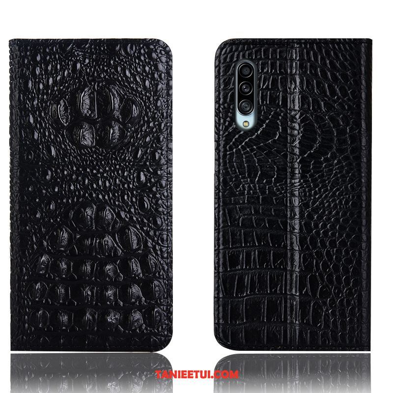 Etui Samsung Galaxy A90 5g Krokodyl Telefon Komórkowy Niebieski, Futerał Samsung Galaxy A90 5g Anti-fall Prawdziwa Skóra Ochraniacz