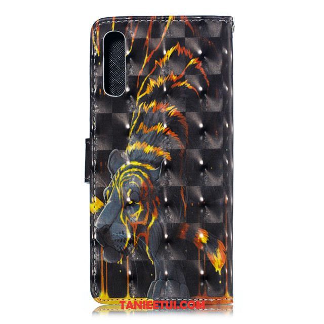 Etui Samsung Galaxy A90 5g Skórzany Anti-fall Czarny, Futerał Samsung Galaxy A90 5g Ochraniacz Piękny Gwiazda