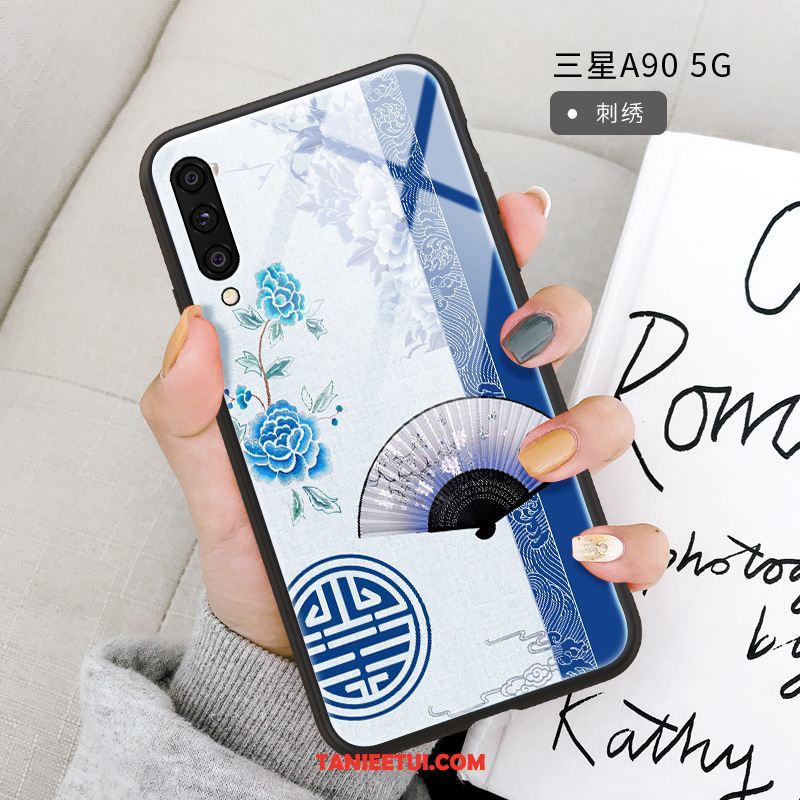 Etui Samsung Galaxy A90 5g Świeży Czerwony Netto Silikonowe, Futerał Samsung Galaxy A90 5g Ochraniacz Szkło Lustro