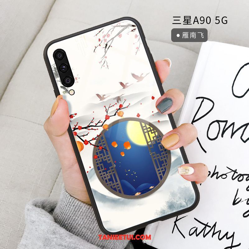 Etui Samsung Galaxy A90 5g Świeży Czerwony Netto Silikonowe, Futerał Samsung Galaxy A90 5g Ochraniacz Szkło Lustro