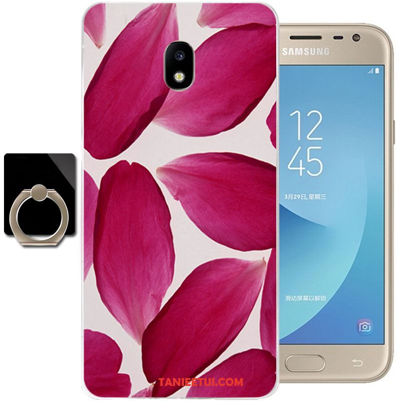 Etui Samsung Galaxy J3 2017 Anti-fall Kreskówka Ochraniacz, Obudowa Samsung Galaxy J3 2017 Czerwony Telefon Komórkowy Silikonowe