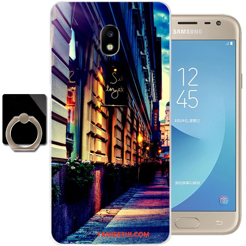 Etui Samsung Galaxy J3 2017 Anti-fall Kreskówka Ochraniacz, Obudowa Samsung Galaxy J3 2017 Czerwony Telefon Komórkowy Silikonowe