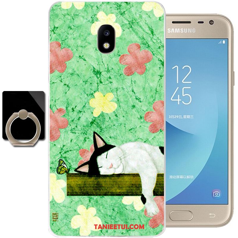 Etui Samsung Galaxy J3 2017 Anti-fall Kreskówka Ochraniacz, Obudowa Samsung Galaxy J3 2017 Czerwony Telefon Komórkowy Silikonowe