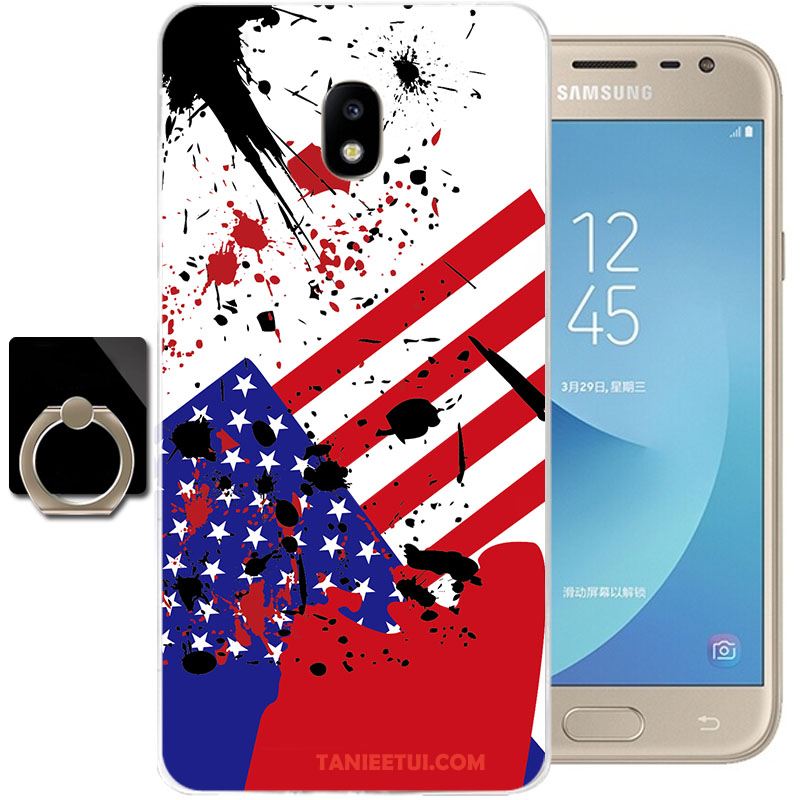 Etui Samsung Galaxy J3 2017 Anti-fall Przezroczysty Niebieski, Obudowa Samsung Galaxy J3 2017 Silikonowe Miękki Gwiazda