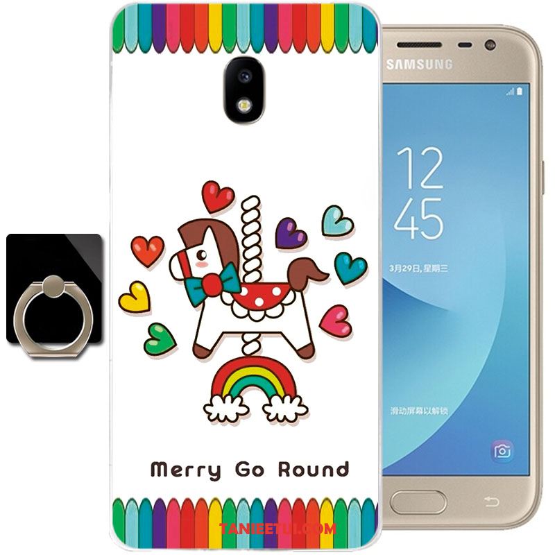 Etui Samsung Galaxy J3 2017 Anti-fall Przezroczysty Niebieski, Obudowa Samsung Galaxy J3 2017 Silikonowe Miękki Gwiazda