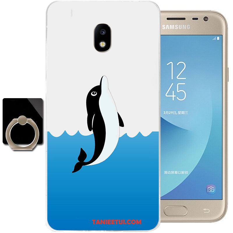 Etui Samsung Galaxy J3 2017 Anti-fall Przezroczysty Niebieski, Obudowa Samsung Galaxy J3 2017 Silikonowe Miękki Gwiazda