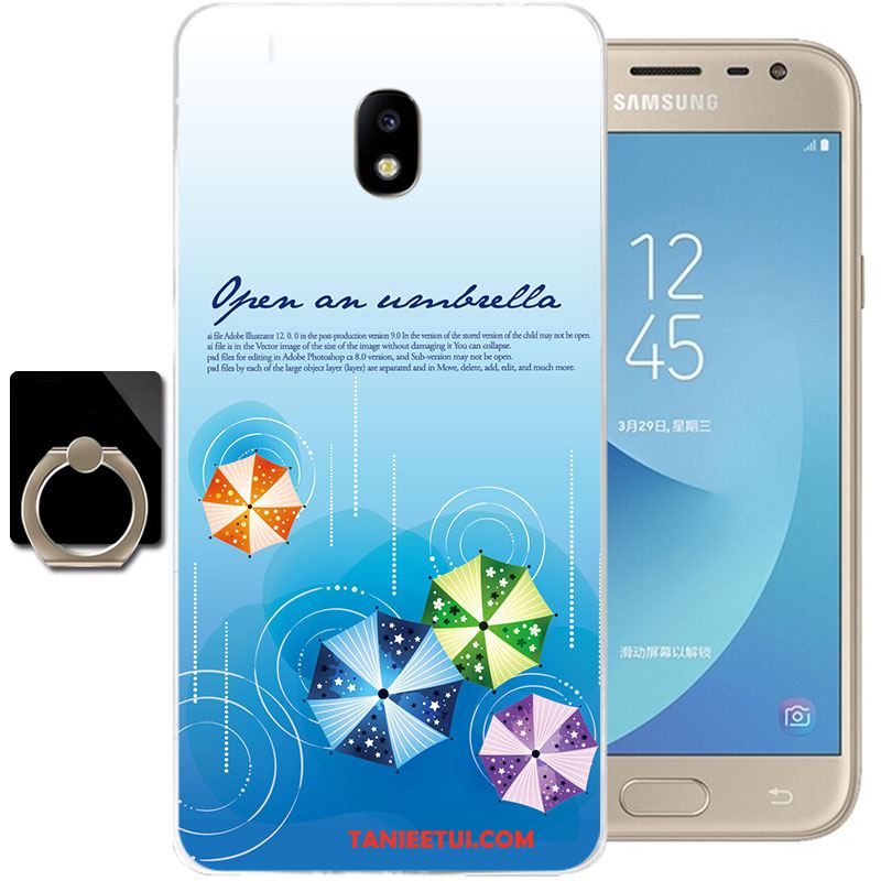 Etui Samsung Galaxy J3 2017 Anti-fall Przezroczysty Niebieski, Obudowa Samsung Galaxy J3 2017 Silikonowe Miękki Gwiazda