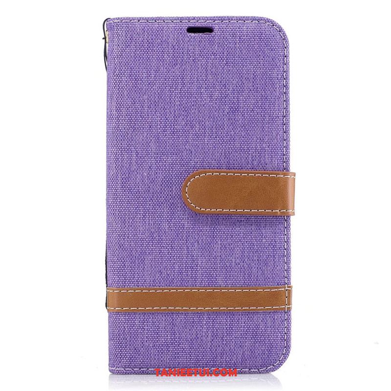 Etui Samsung Galaxy J3 2017 Denim Skórzany Futerał Klapa, Pokrowce Samsung Galaxy J3 2017 Gwiazda Telefon Komórkowy Ochraniacz