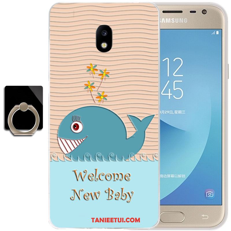 Etui Samsung Galaxy J3 2017 Niebieski Miękki Ochraniacz, Pokrowce Samsung Galaxy J3 2017 Silikonowe Telefon Komórkowy Anti-fall