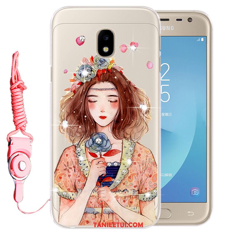 Etui Samsung Galaxy J3 2017 Ochraniacz Telefon Komórkowy Anti-fall, Futerał Samsung Galaxy J3 2017 Niebieski Silikonowe Miękki