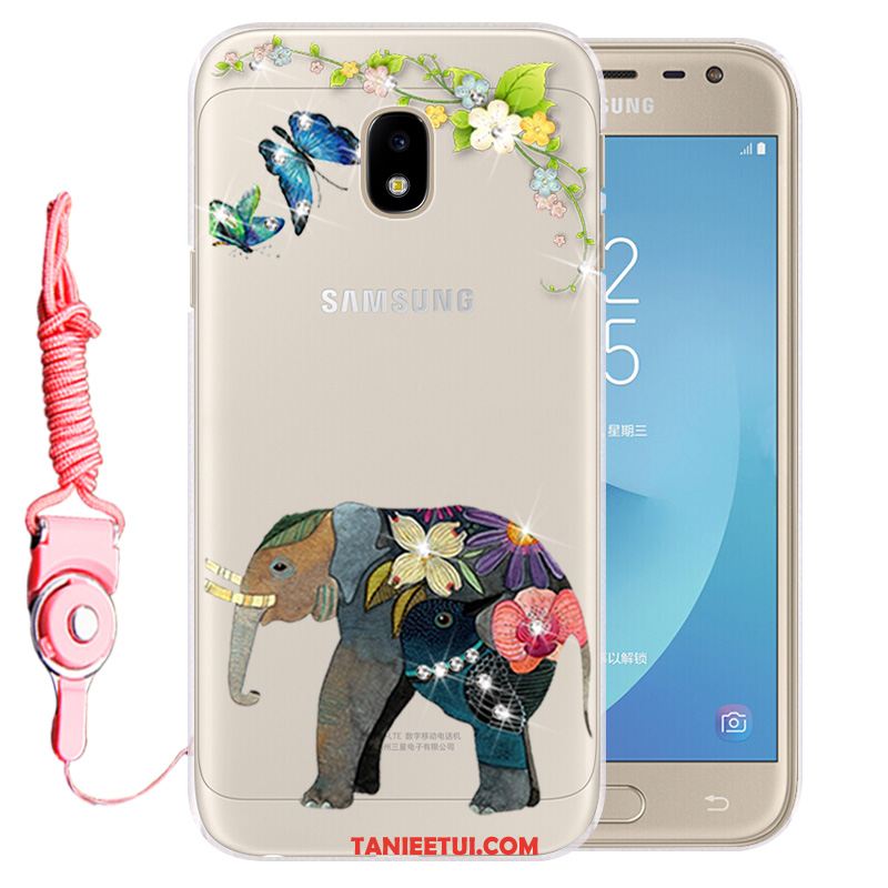 Etui Samsung Galaxy J3 2017 Ochraniacz Telefon Komórkowy Anti-fall, Futerał Samsung Galaxy J3 2017 Niebieski Silikonowe Miękki