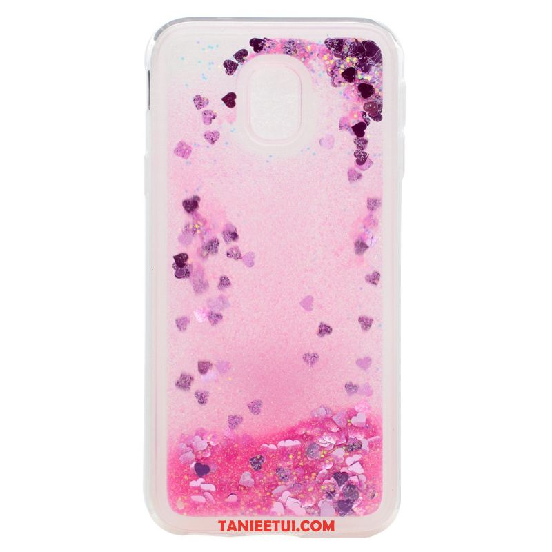 Etui Samsung Galaxy J3 2017 Quicksand Gwiazda Ochraniacz, Futerał Samsung Galaxy J3 2017 Purpurowy Silikonowe Telefon Komórkowy