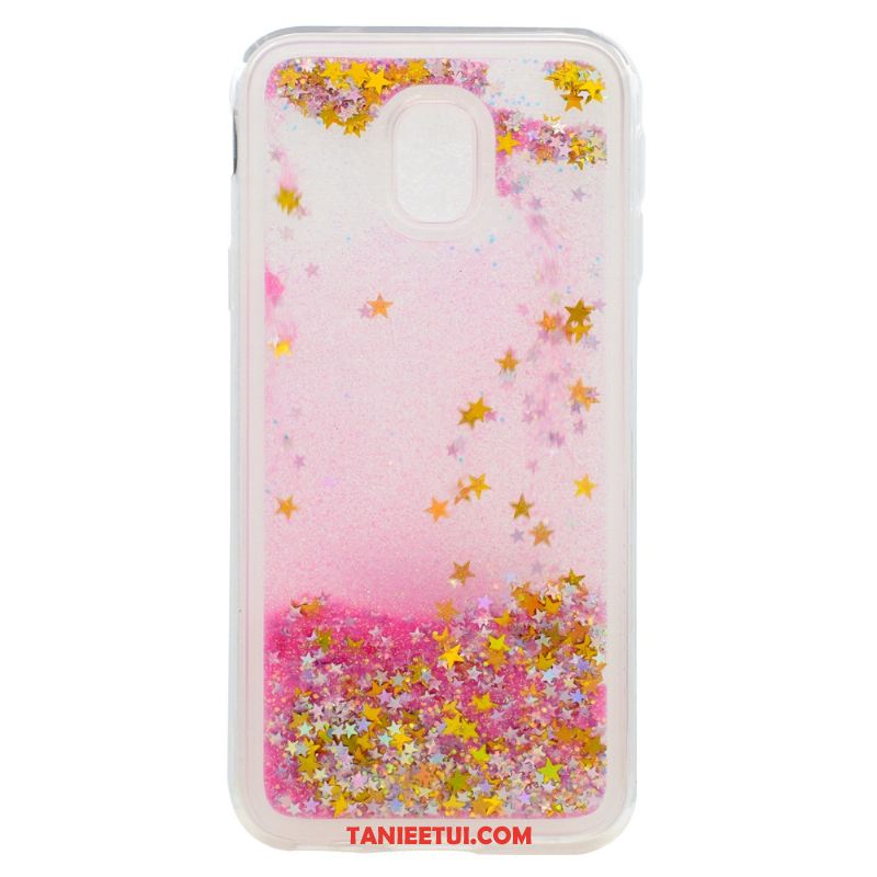 Etui Samsung Galaxy J3 2017 Quicksand Gwiazda Ochraniacz, Futerał Samsung Galaxy J3 2017 Purpurowy Silikonowe Telefon Komórkowy