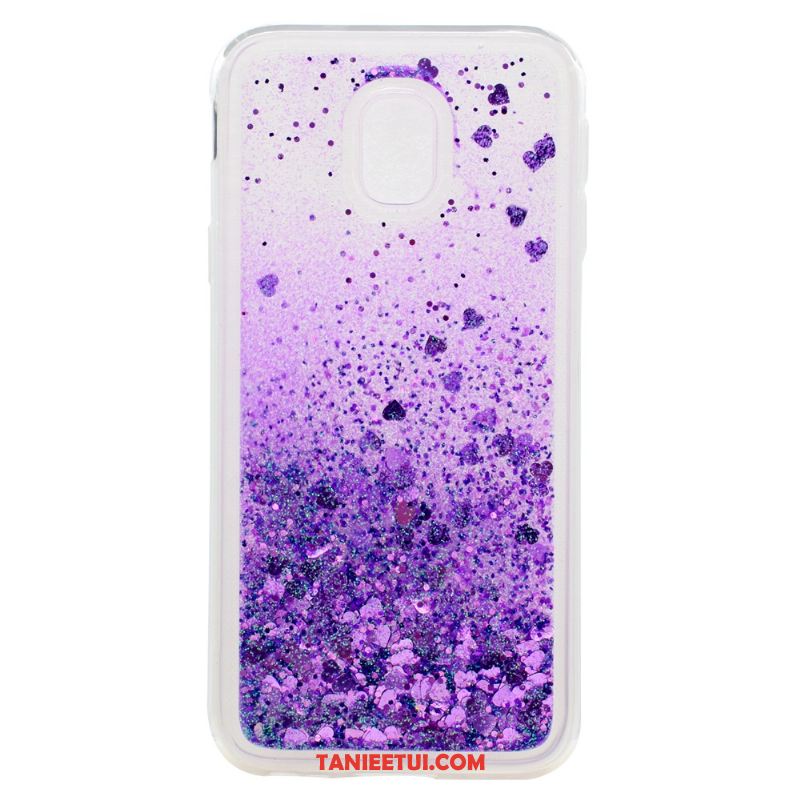 Etui Samsung Galaxy J3 2017 Quicksand Gwiazda Ochraniacz, Futerał Samsung Galaxy J3 2017 Purpurowy Silikonowe Telefon Komórkowy