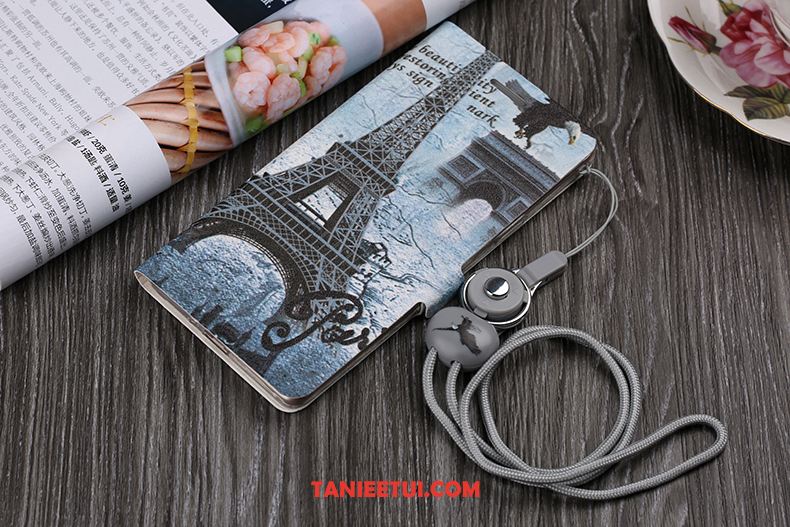 Etui Samsung Galaxy J6 All Inclusive Wiszące Ozdoby Skórzany Futerał, Pokrowce Samsung Galaxy J6 Anti-fall Niebieski Klapa