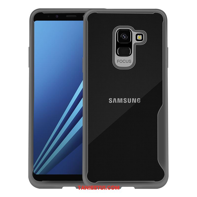 Etui Samsung Galaxy J6 Anti-fall Przezroczysty Ochraniacz, Futerał Samsung Galaxy J6 Telefon Komórkowy All Inclusive Czarny