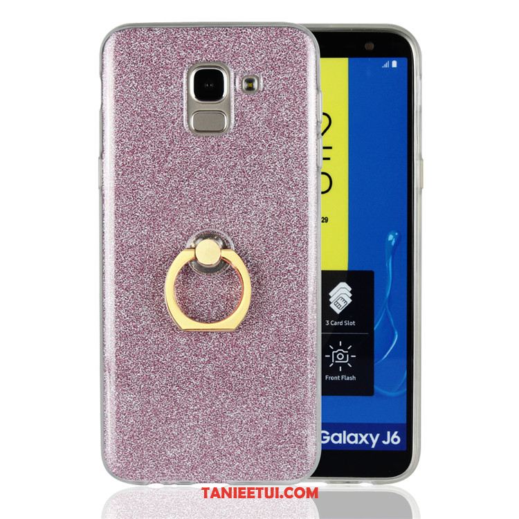 Etui Samsung Galaxy J6 Telefon Komórkowy Anti-fall Proszek, Pokrowce Samsung Galaxy J6 Złoto Gwiazda Silikonowe