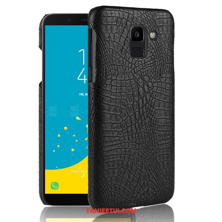 Etui Samsung Galaxy J6 Telefon Komórkowy Nubuku Gwiazda, Obudowa Samsung Galaxy J6 Trudno Czerwony Ochraniacz