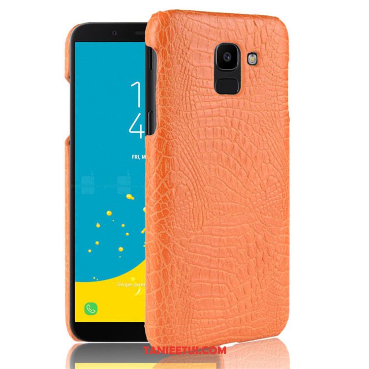 Etui Samsung Galaxy J6 Telefon Komórkowy Nubuku Gwiazda, Obudowa Samsung Galaxy J6 Trudno Czerwony Ochraniacz