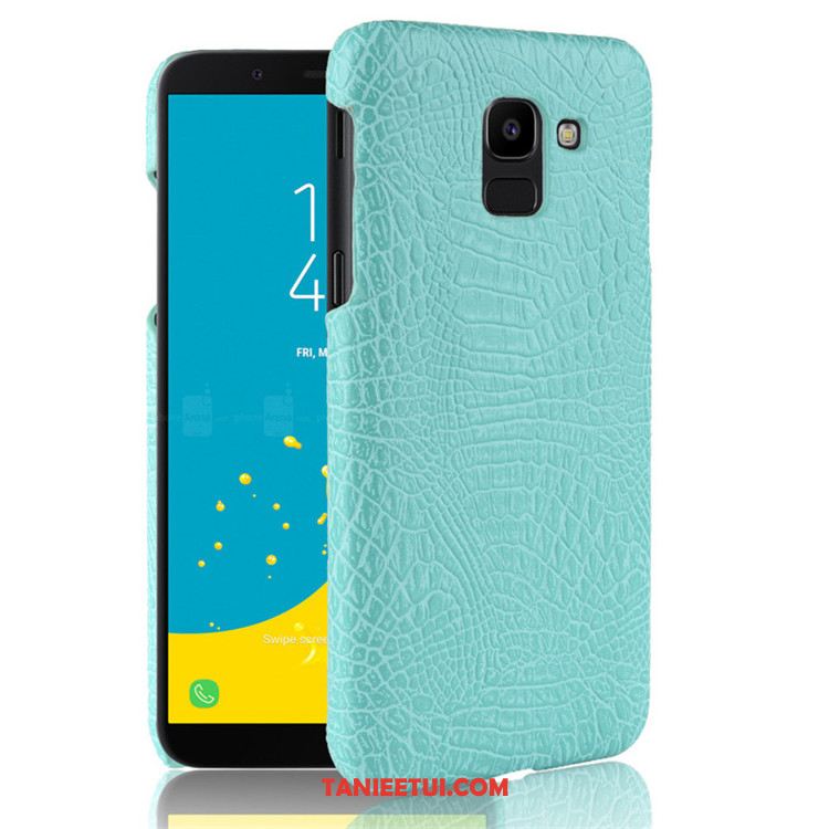 Etui Samsung Galaxy J6 Telefon Komórkowy Nubuku Gwiazda, Obudowa Samsung Galaxy J6 Trudno Czerwony Ochraniacz