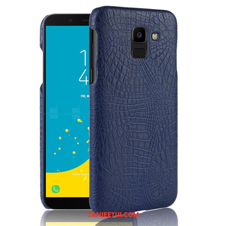 Etui Samsung Galaxy J6 Telefon Komórkowy Nubuku Gwiazda, Obudowa Samsung Galaxy J6 Trudno Czerwony Ochraniacz