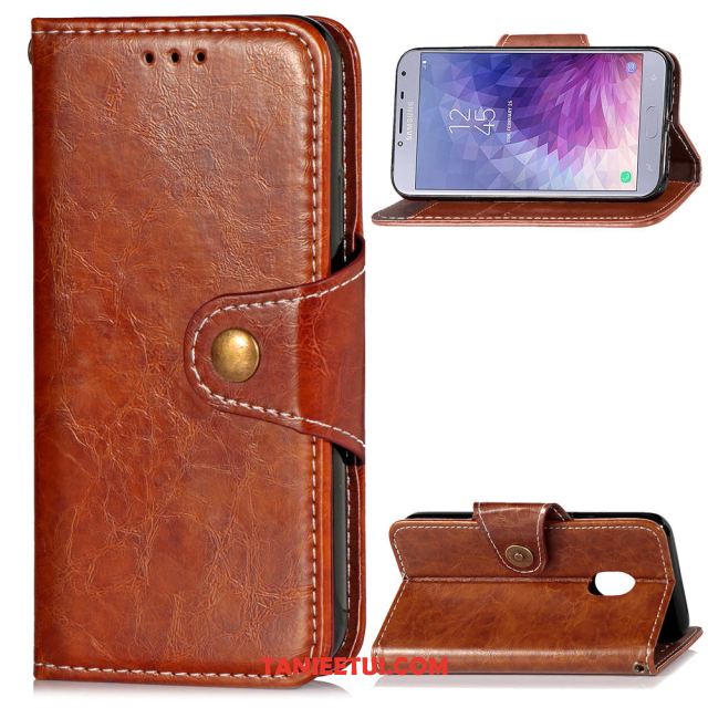 Etui Samsung Galaxy J7 2017 Proste Wiszące Ozdoby Silikonowe, Pokrowce Samsung Galaxy J7 2017 Anti-fall Vintage Czerwony