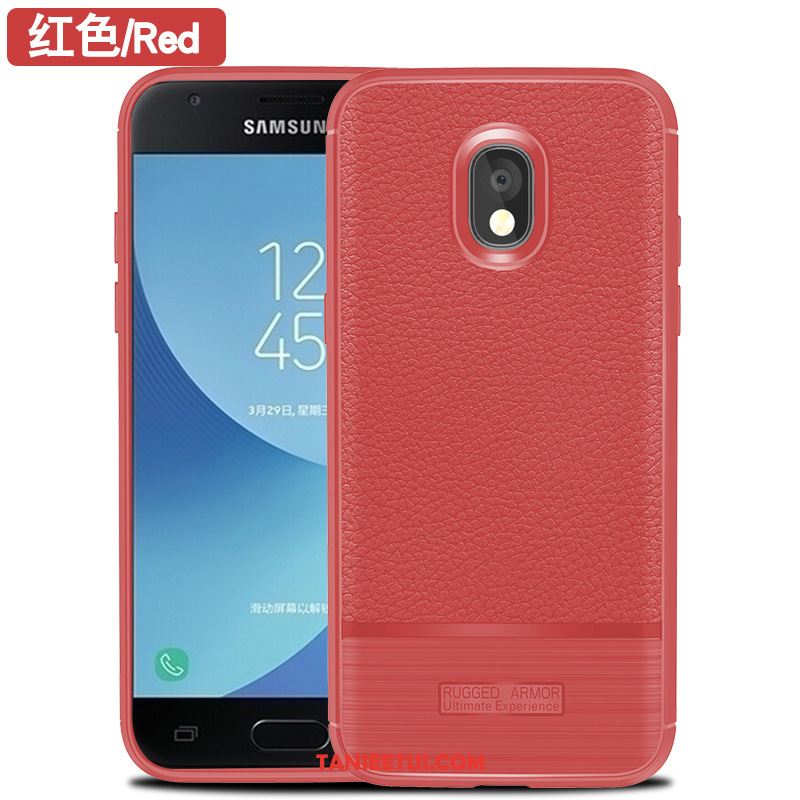 Etui Samsung Galaxy J7 2017 Telefon Komórkowy Gwiazda Akcesoria, Pokrowce Samsung Galaxy J7 2017 Miękki Litchi Jedwab Braun