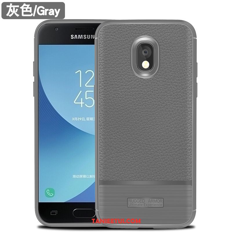 Etui Samsung Galaxy J7 2017 Wzór Miękki Ochraniacz, Futerał Samsung Galaxy J7 2017 Czarny Litchi Gwiazda