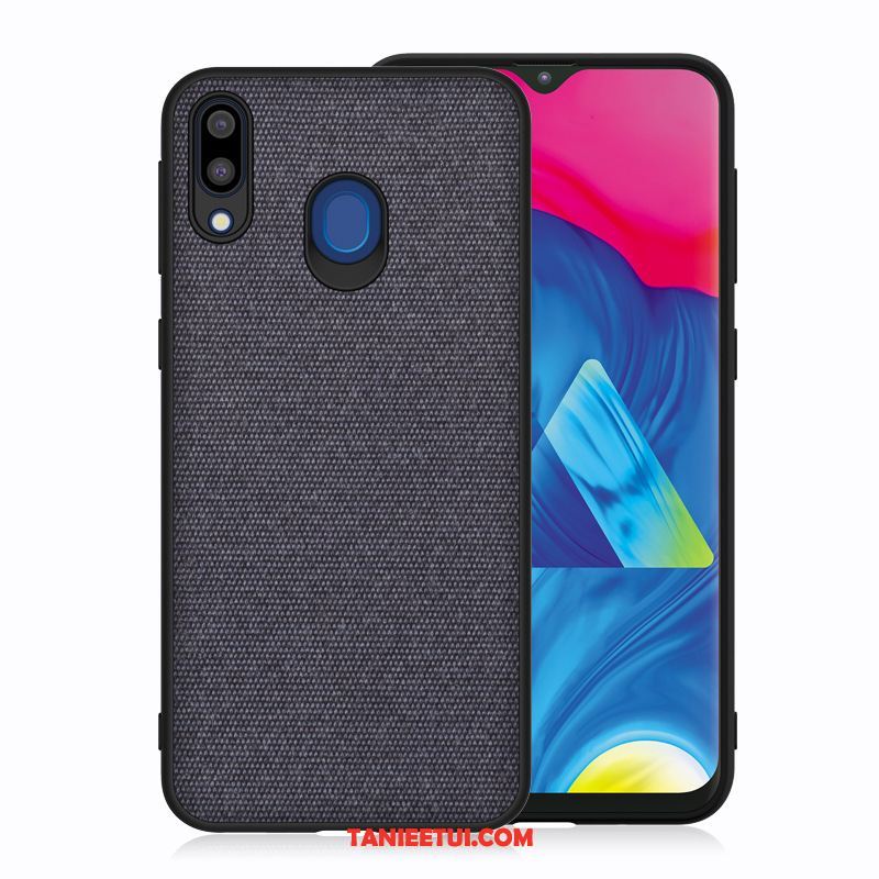 Etui Samsung Galaxy M20 Anti-fall Gwiazda Silikonowe, Pokrowce Samsung Galaxy M20 Telefon Komórkowy Niebieski Płótno Braun