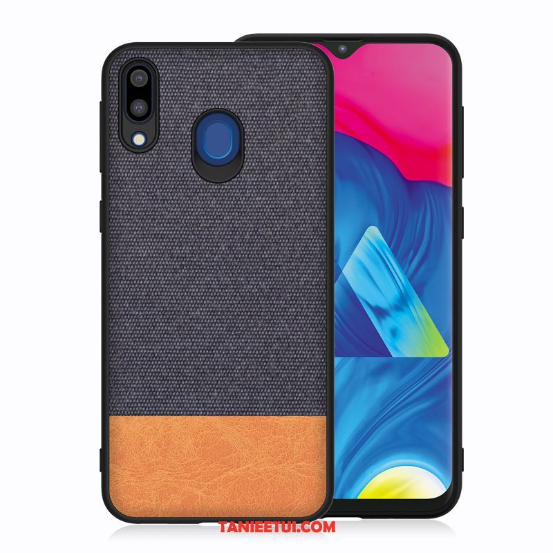 Etui Samsung Galaxy M20 Anti-fall Gwiazda Silikonowe, Pokrowce Samsung Galaxy M20 Telefon Komórkowy Niebieski Płótno Braun