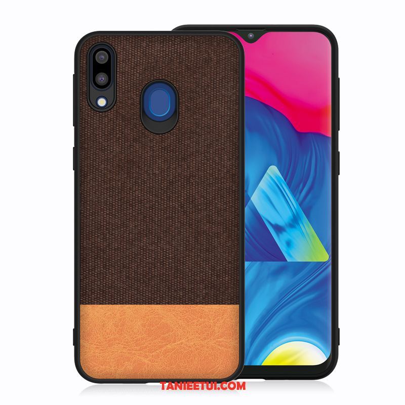 Etui Samsung Galaxy M20 Anti-fall Gwiazda Silikonowe, Pokrowce Samsung Galaxy M20 Telefon Komórkowy Niebieski Płótno Braun