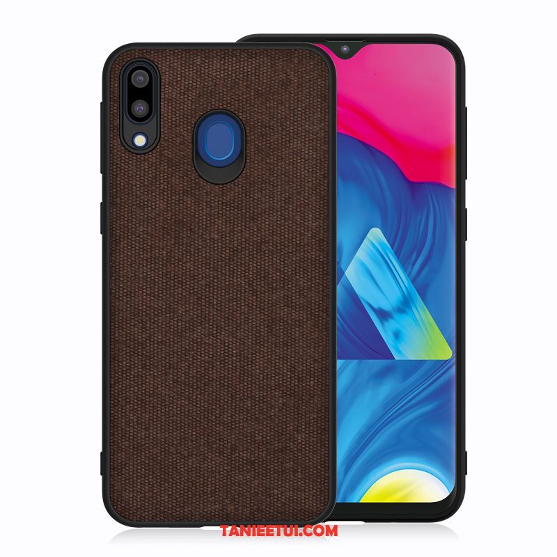 Etui Samsung Galaxy M20 Anti-fall Gwiazda Silikonowe, Pokrowce Samsung Galaxy M20 Telefon Komórkowy Niebieski Płótno Braun