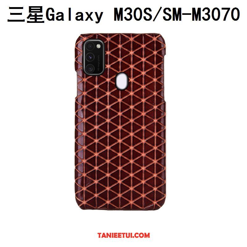 Etui Samsung Galaxy M30s Anti-fall Tylna Pokrywa Moda, Pokrowce Samsung Galaxy M30s Krata Ochraniacz Niebieski