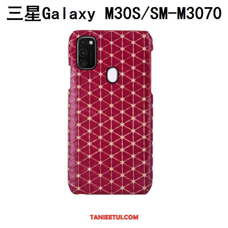 Etui Samsung Galaxy M30s Anti-fall Tylna Pokrywa Moda, Pokrowce Samsung Galaxy M30s Krata Ochraniacz Niebieski