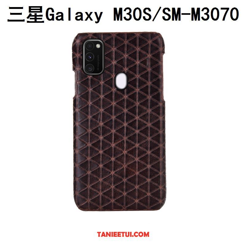 Etui Samsung Galaxy M30s Anti-fall Tylna Pokrywa Moda, Pokrowce Samsung Galaxy M30s Krata Ochraniacz Niebieski