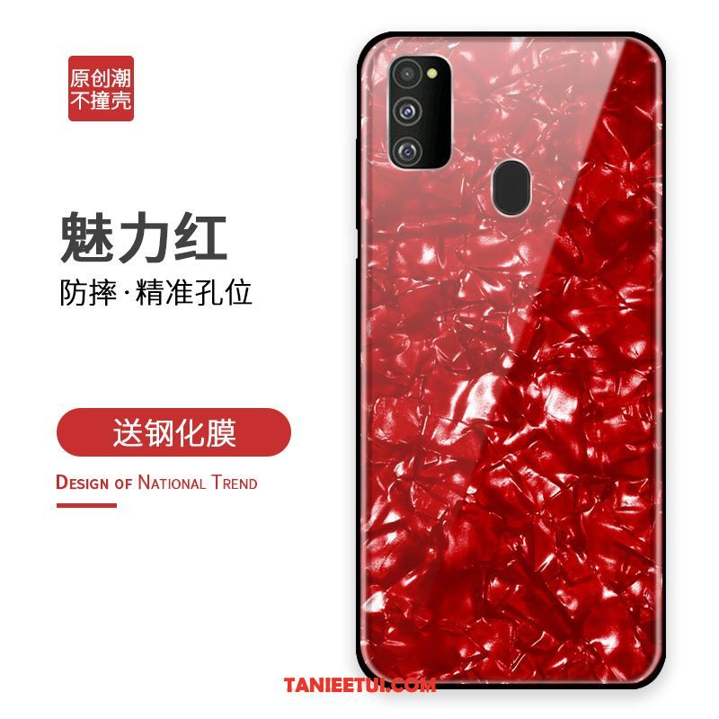 Etui Samsung Galaxy M30s Szkło Anti-fall Kreatywne, Obudowa Samsung Galaxy M30s Silikonowe Srebro Telefon Komórkowy